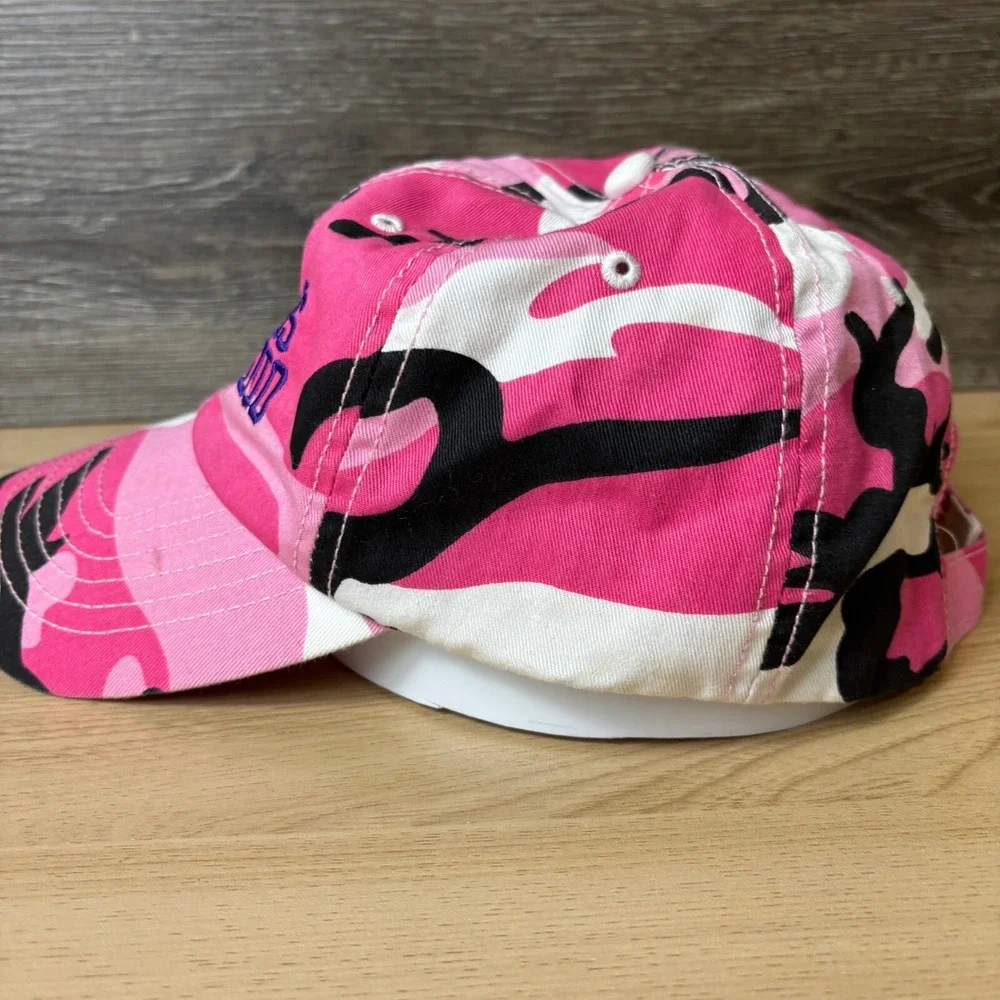 Crossroads Pawn & Audio Hat Cap Strap Back Womens Pink‎ Camo Camouflage